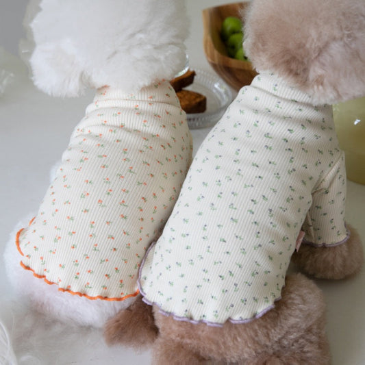 Floral Pattern Pet Base Layer Comfortable Home Clothing