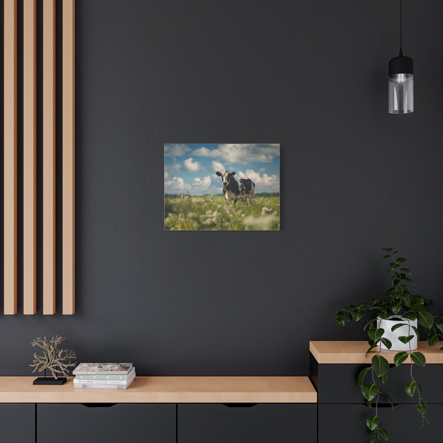 Holstein "Daisy" Friesian Cow Canvas 1.25"