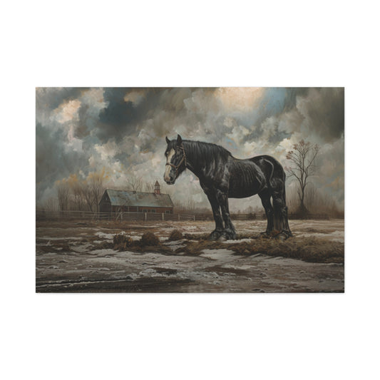 Clydesdale "Midnight" Canvas 1.25"