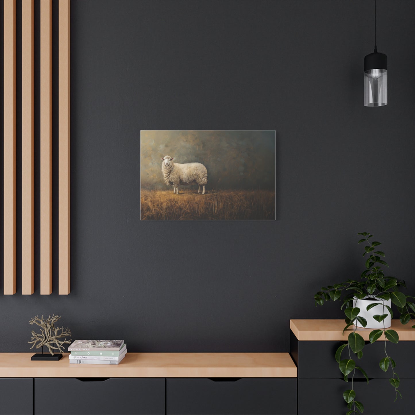 Suffolk "Molly" Sheep Canvas 1.25"