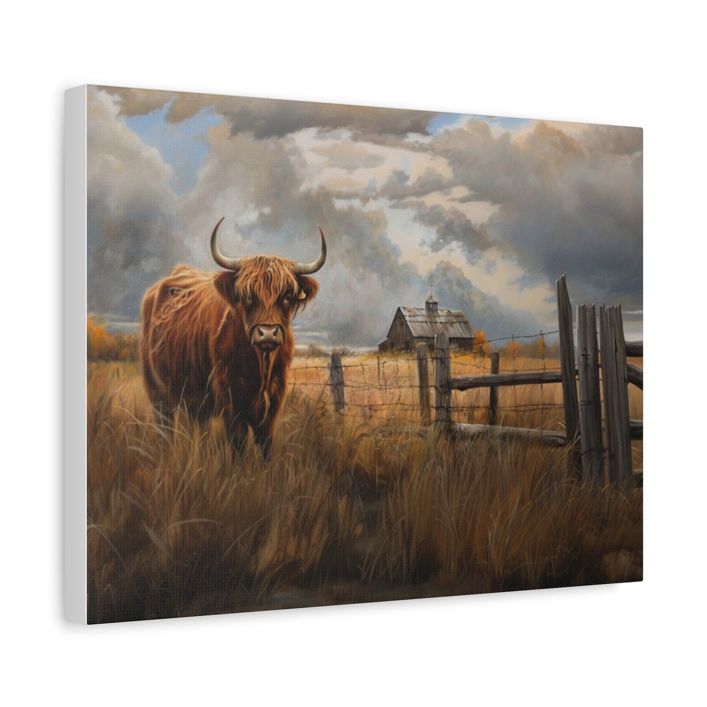 Highland "Fergus" Cow Canvas 1.25"