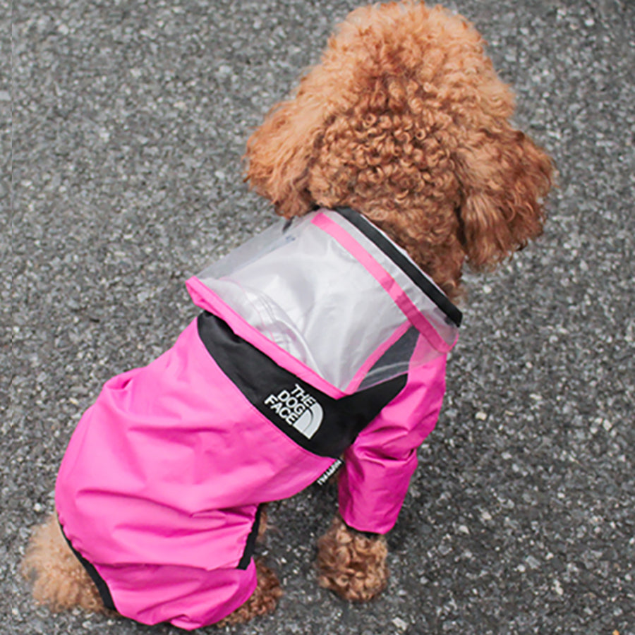 Rainy Day Pet Poncho Lightweight Waterproof Dog Clothing