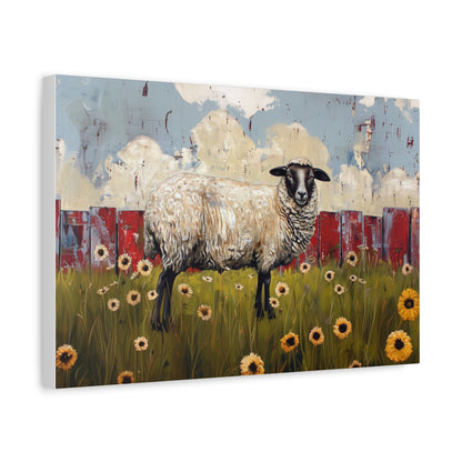 Suffolk "Bella" Sheep Canvas 1.25"