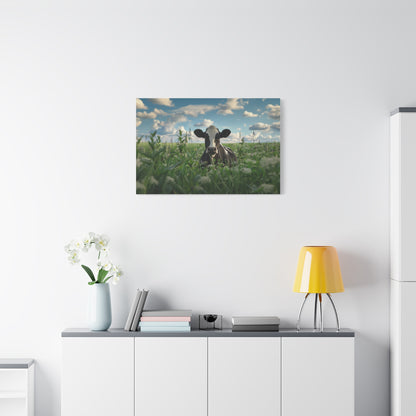 Holstein "Sky" Friesian Cow Canvas 1.25"