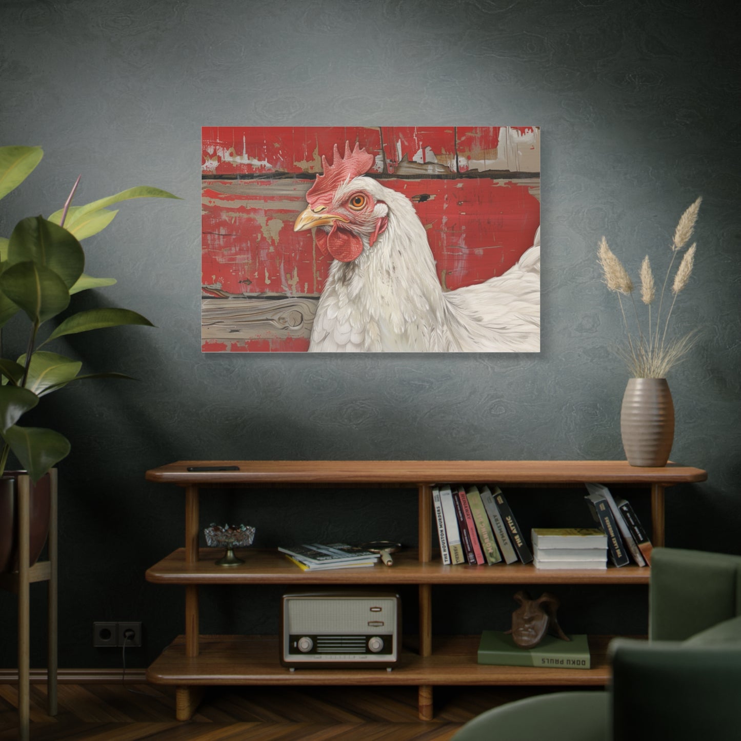 Leghorn "Bella" Chicken Canvas 1.25"