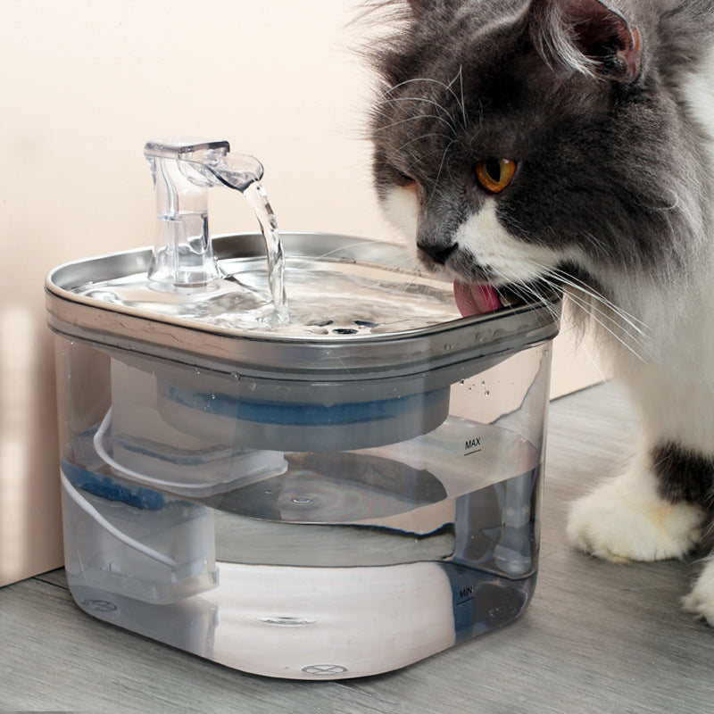 Stainless Steel Automatic Circulation Pet Water Fountain