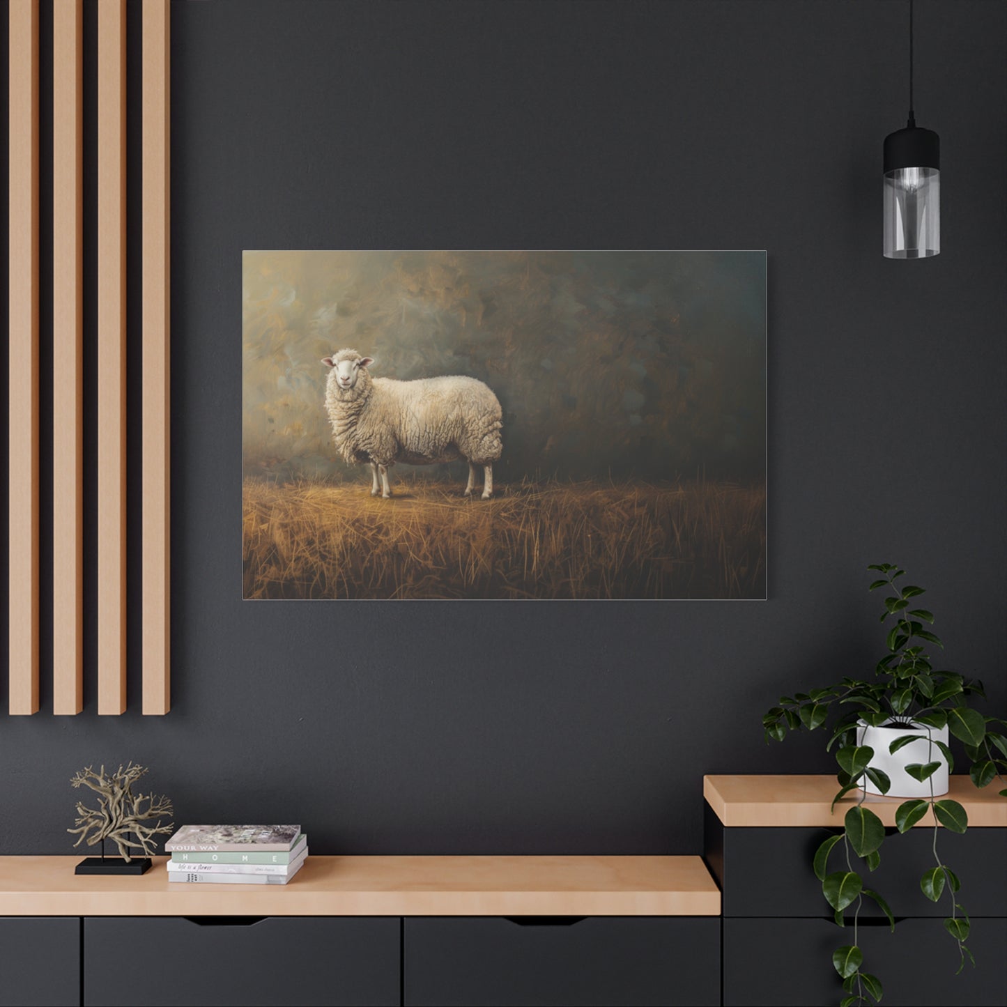 Suffolk "Molly" Sheep Canvas 1.25"