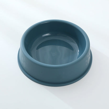 Frosted Footprint Plastic Pet Food Water Bowl
