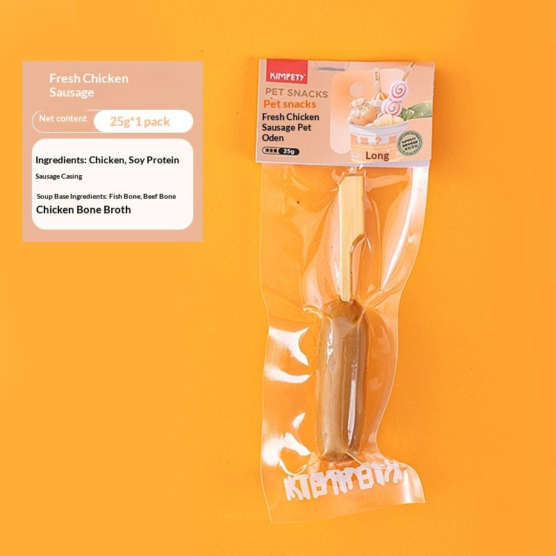 New Pet Treats Dried Meat Skewers Oden Sticks
