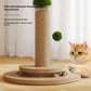 Solid Wood Cat Climbing Frame Scratching Board Toy