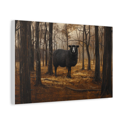 Black Welsh "Nova" Sheep Canvas 1.25"