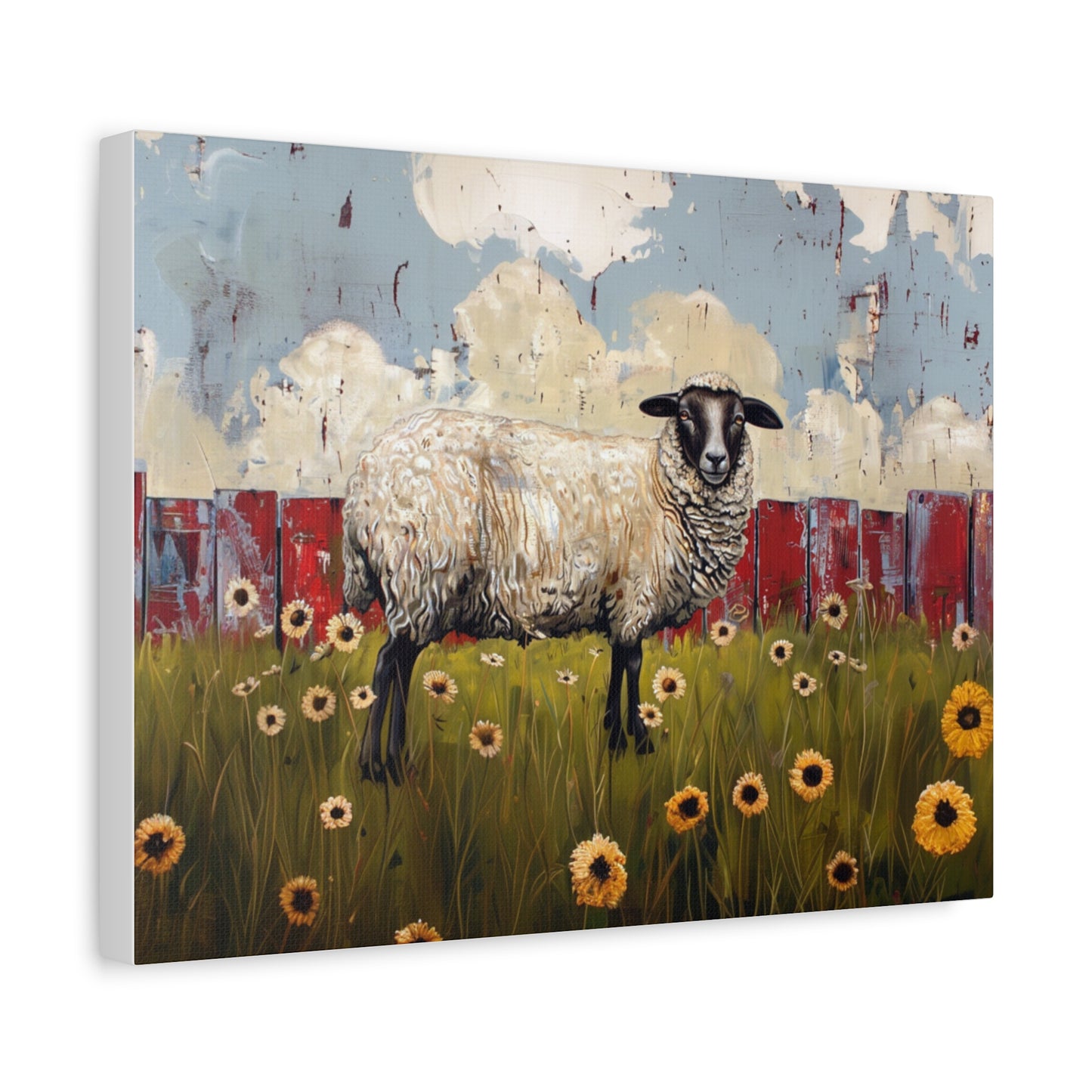 Suffolk "Bella" Sheep Canvas 1.25"