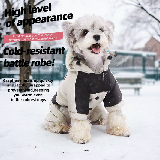 Thermal Dog Winter Coat Waterproof Hooded Snowsuit