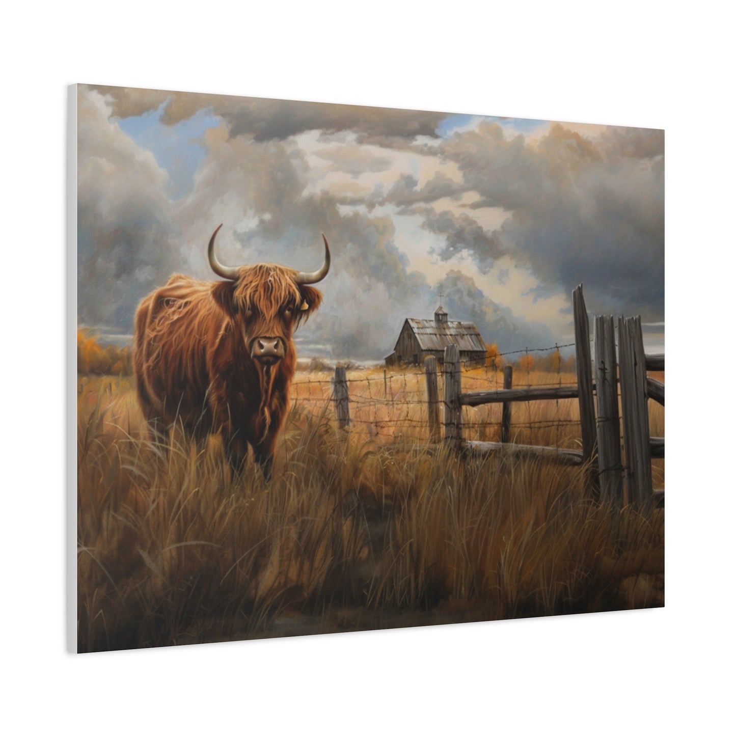 Highland "Fergus" Cow Canvas 1.25"