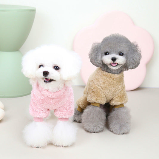 Tricolor Four-Leg Dog Sweater Winter Warm Pet Clothes
