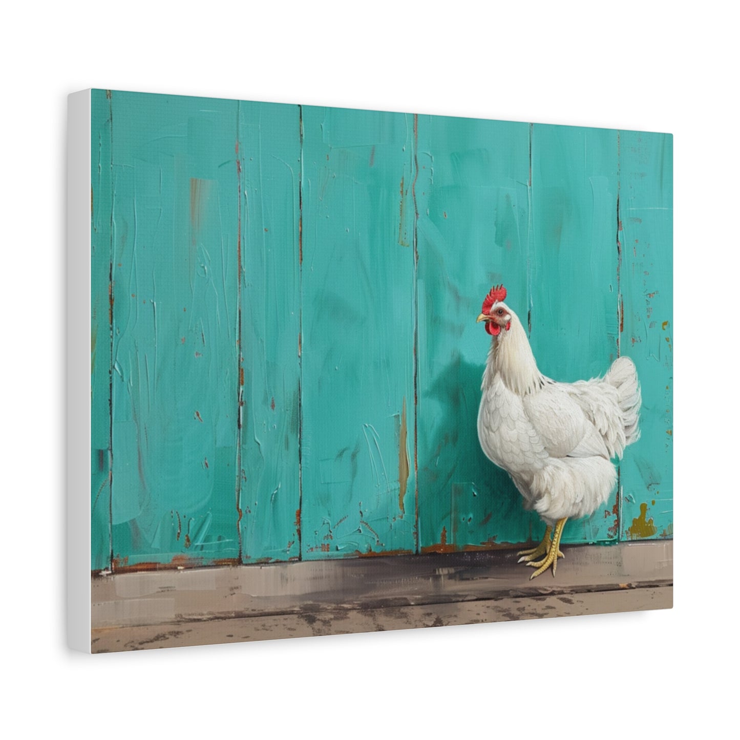 Leghorn "Pearl" Chicken Canvas 1.25"