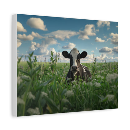 Holstein "Sky" Friesian Cow Canvas 1.25"