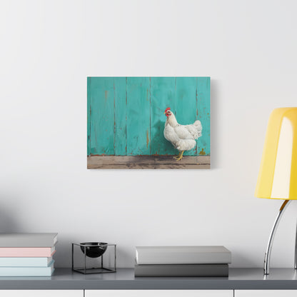 Leghorn "Pearl" Chicken Canvas 1.25"