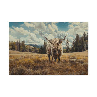 Highland "Bonnie" Cow Canvas 1.25"