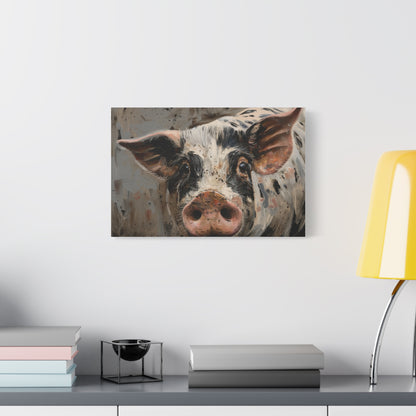 Gloucestershire "Luna" Pig Canvas 1.25"