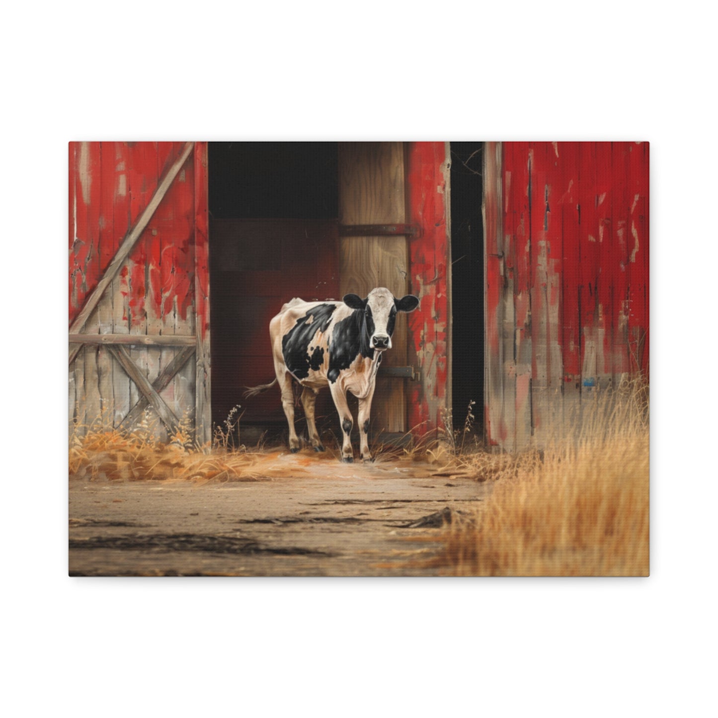 Holstein "Stella" Friesian Cow Canvas 1.25"