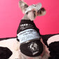 Dog Stitching Zipper Pullover Sweater Warm Comfortable Petwear