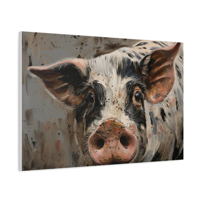 Gloucestershire "Luna" Pig Canvas 1.25"