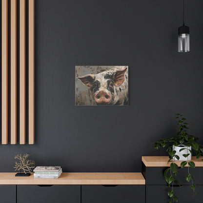 Gloucestershire "Luna" Pig Canvas 1.25"