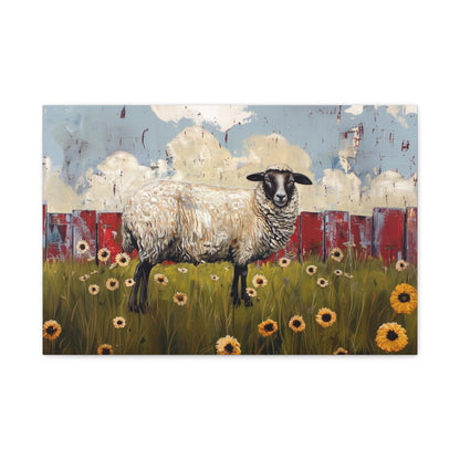 Suffolk "Bella" Sheep Canvas 1.25"