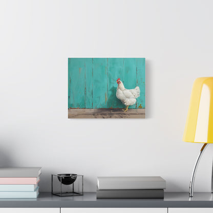 Leghorn "Pearl" Chicken Canvas 1.25"