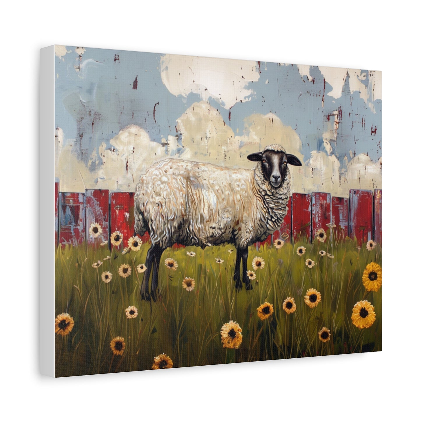 Suffolk "Bella" Sheep Canvas 1.25"