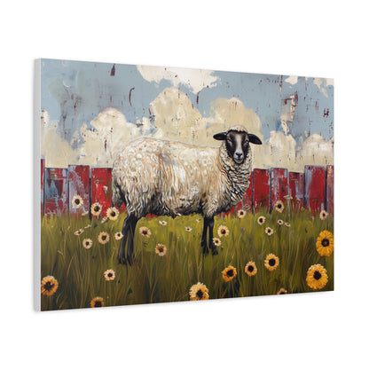 Suffolk "Bella" Sheep Canvas 1.25"