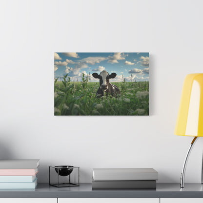 Holstein "Sky" Friesian Cow Canvas 1.25"