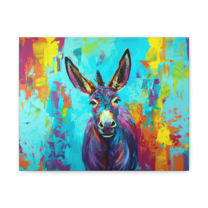 Donkey "Confetti" Fauvism Canvas 1.25"