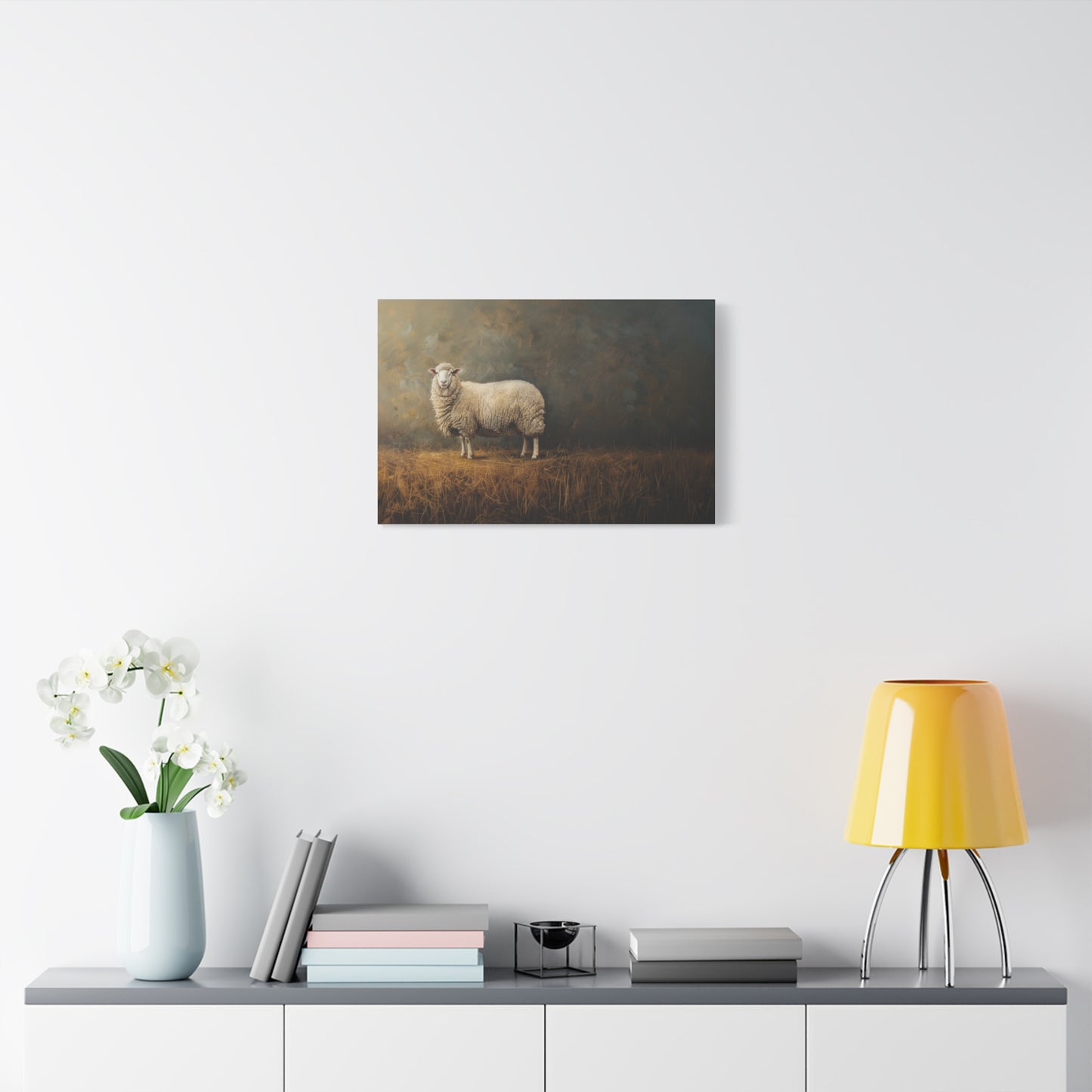 Suffolk "Molly" Sheep Canvas 1.25"