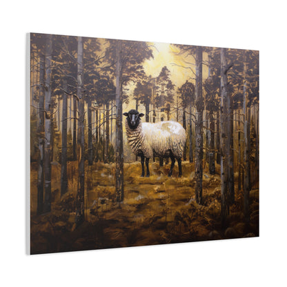 Suffolk "Jasper" Sheep Canvas 1.25"