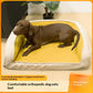 Orthopedic Pet Bed Supportive Dog Cat Lounger Kennel