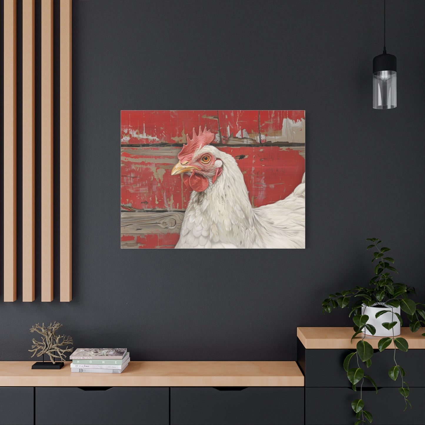 Leghorn "Bella" Chicken Canvas 1.25"