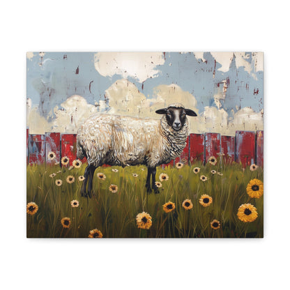 Suffolk "Bella" Sheep Canvas 1.25"