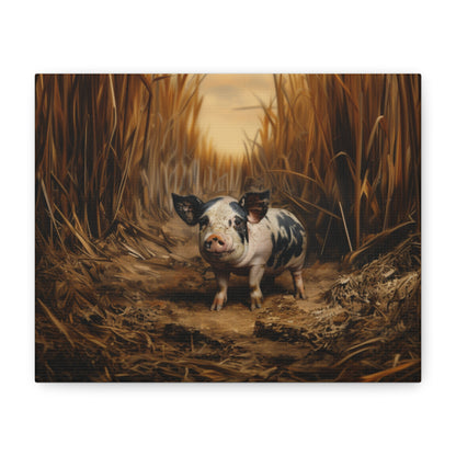 Gloucestershire "Runt" Pig Canvas 1.25"