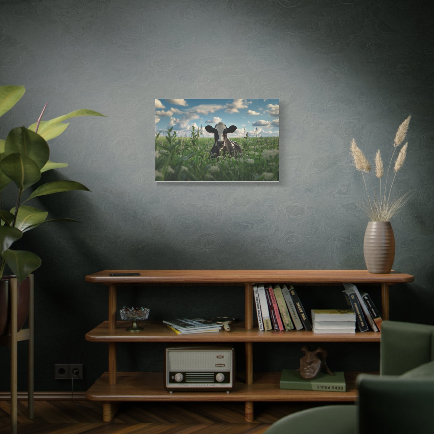 Holstein "Sky" Friesian Cow Canvas 1.25"