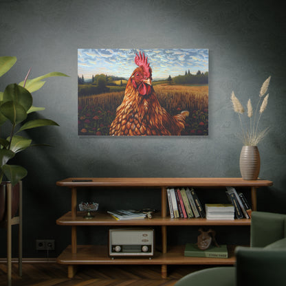 Rhode Island Red "Sunny" Chicken Canvas 1.25"