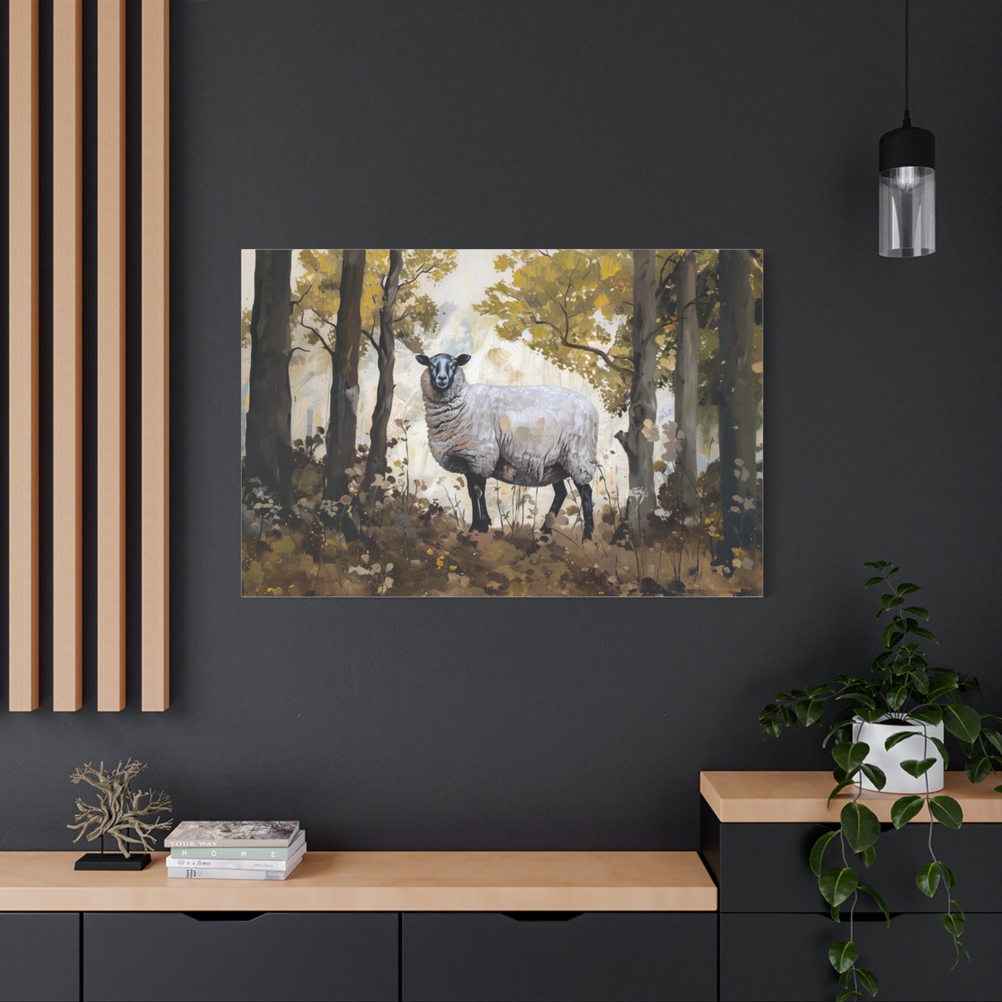 Suffolk "Dolly" Sheep Canvas 1.25"