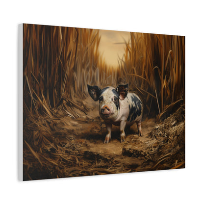 Gloucestershire "Runt" Pig Canvas 1.25"