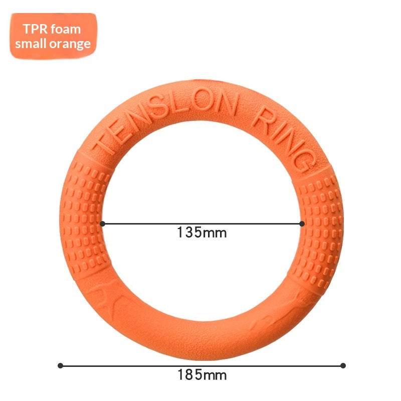 Soft Pull-Ring Flying Disc Dog Training Interactive Toy