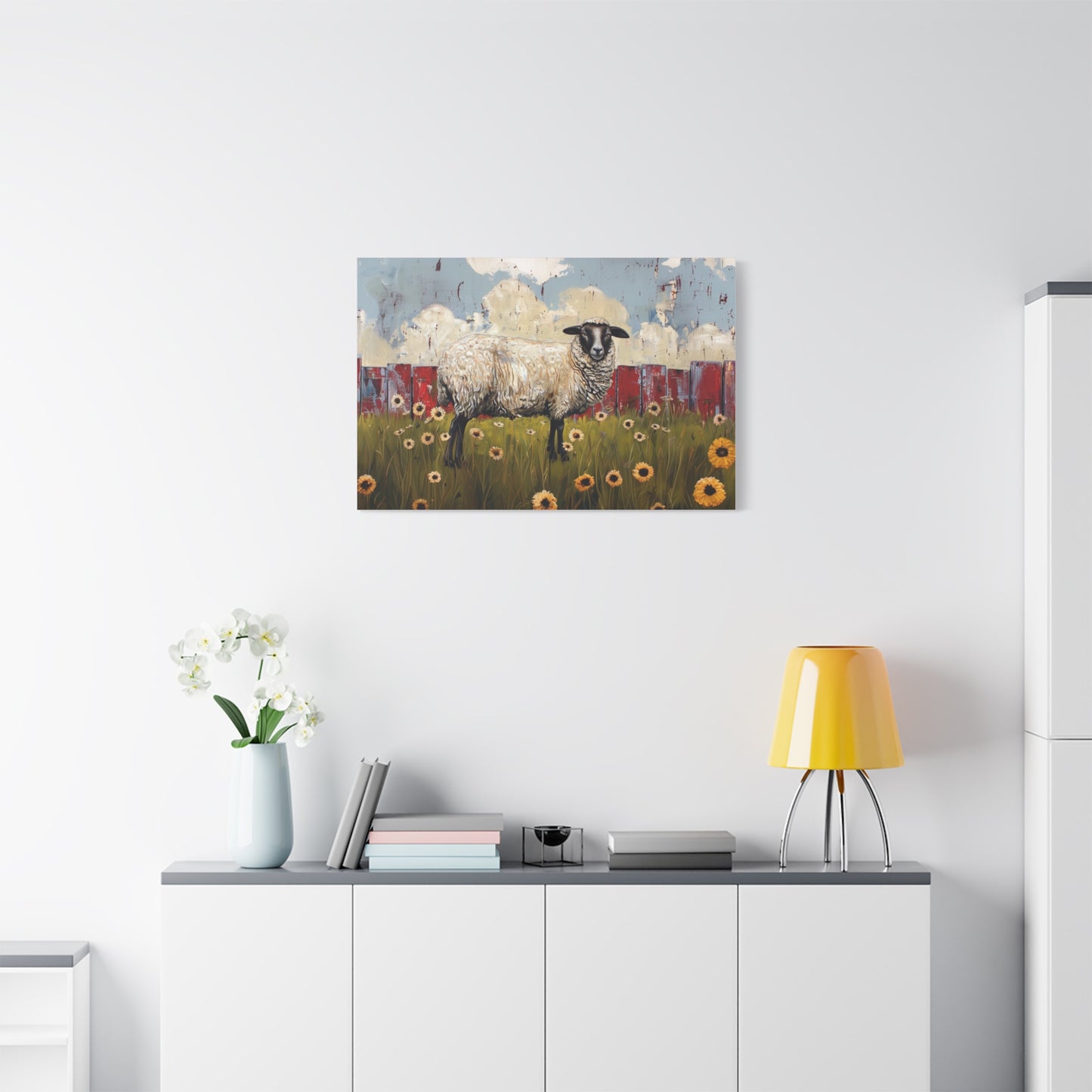 Suffolk "Bella" Sheep Canvas 1.25"