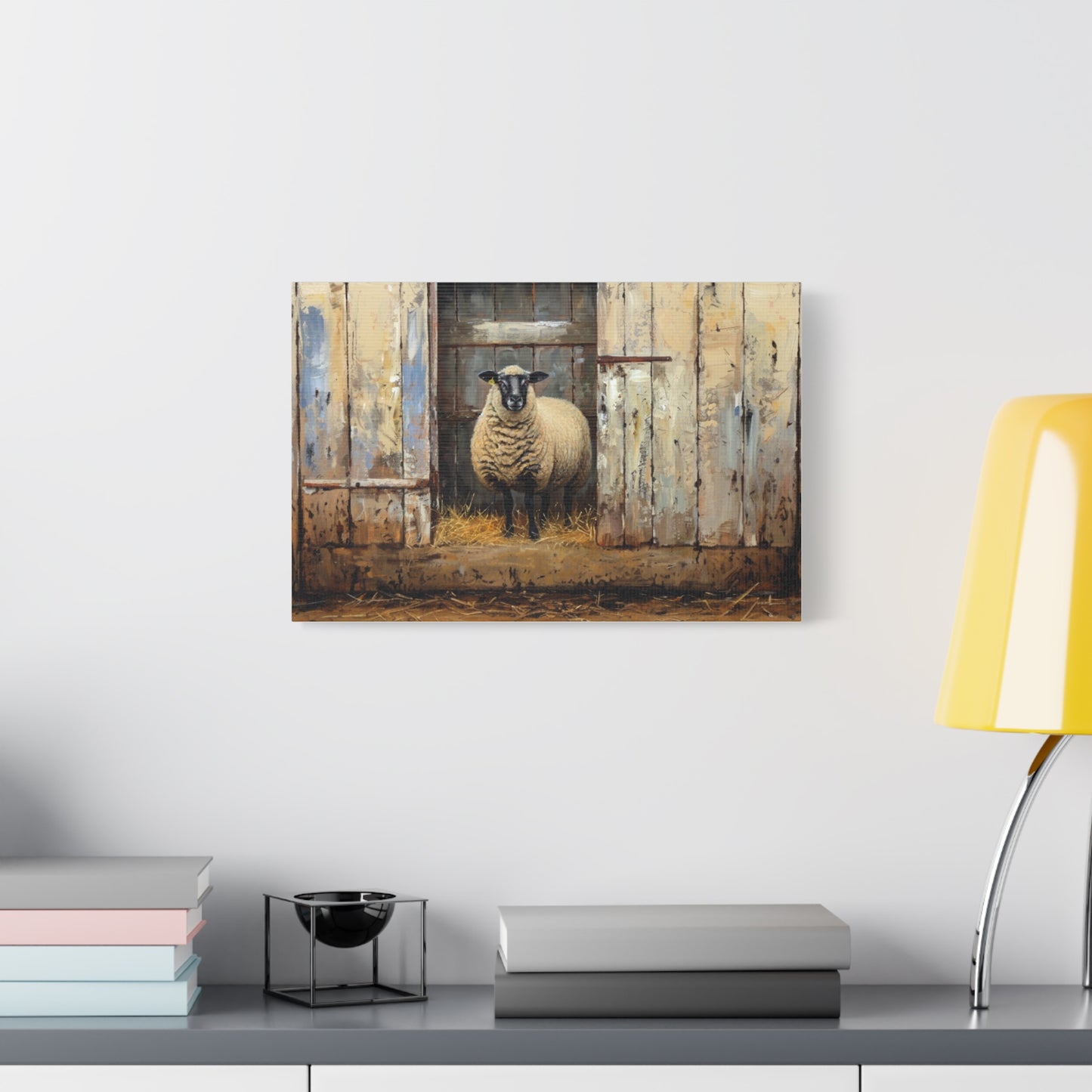 Suffolk "Sophie" Sheep Canvas 1.25"