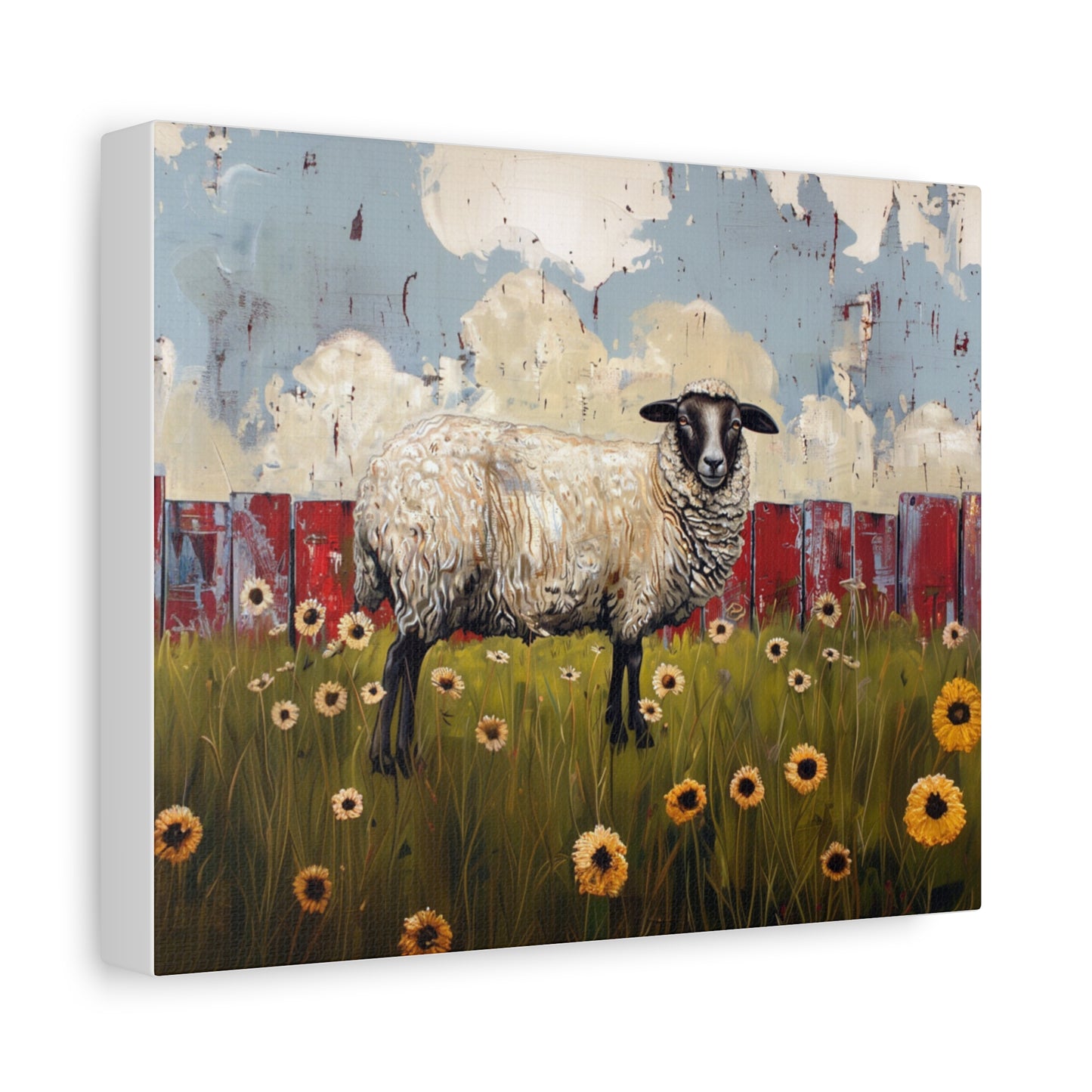 Suffolk "Bella" Sheep Canvas 1.25"