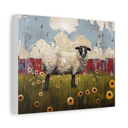 Suffolk "Bella" Sheep Canvas 1.25"