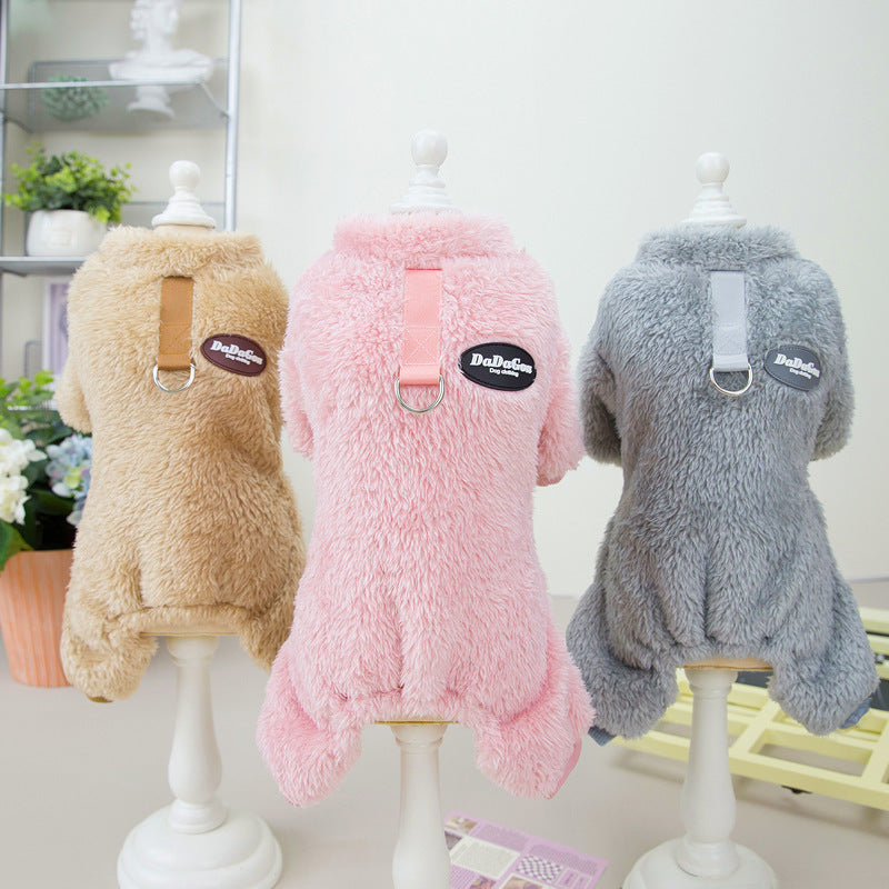 Tricolor Four-Leg Dog Sweater Winter Warm Pet Clothes